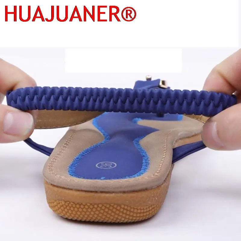 Summer Women Sandals Bohemia Casual Ethnic Shoes Flip Flops Soft Flats Woman Comfortable Plus Size Wedge Sandalias Zapatos Mujer