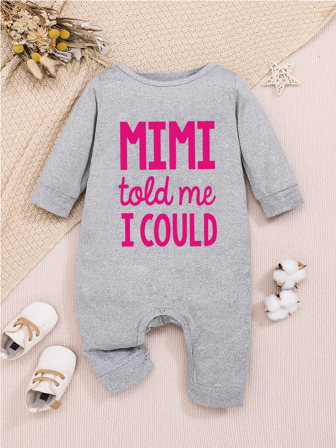 Baby LOVE Mama's Girl Romper  White Black Gray Newborn Infant Baby Boy Girl Romper Long Sleeve MIMI Jumpsuit Baby Clothing