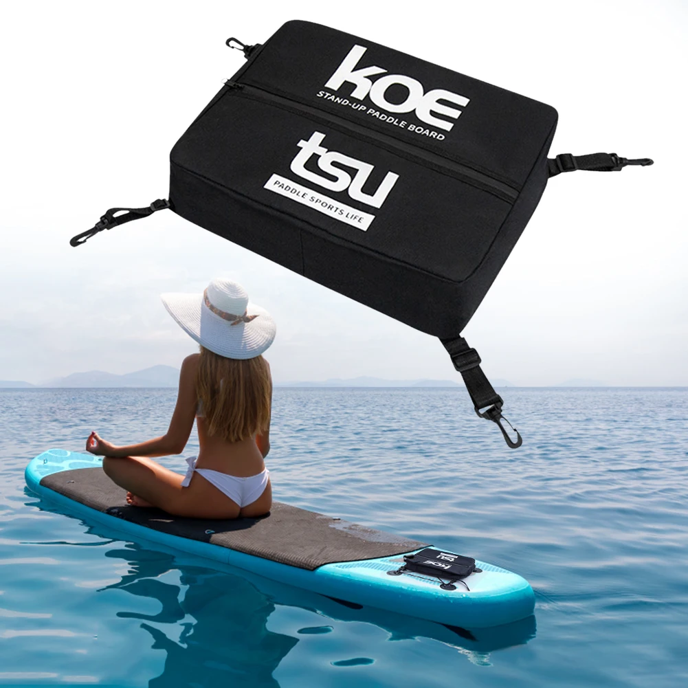 1/2/3Pcs Portable Stand Up Paddle Board Storage Bags Sealed Zipper Kayak Paddle Deck Bags with Fixing Buckle Kayak Accessories