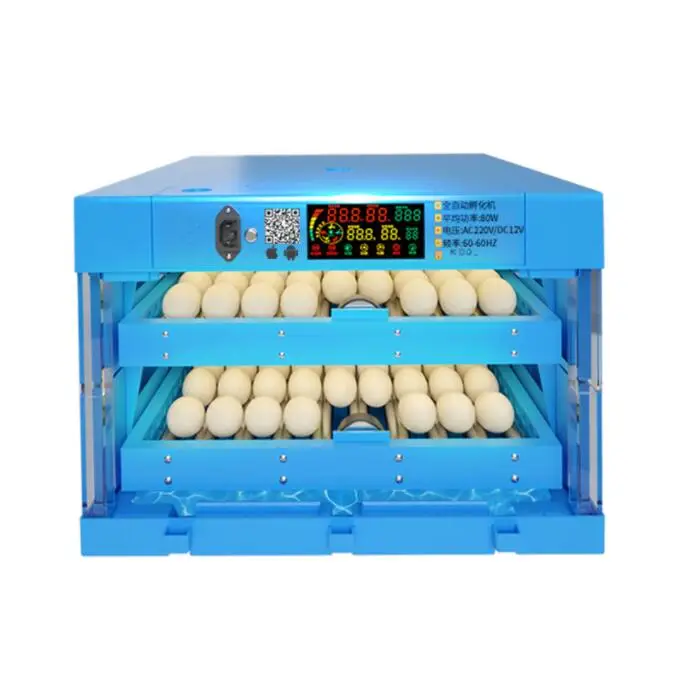 

STLF128 Eggs Intelligent Temperature Humidity Control Dual Power Poultry EggsIncubator Automatic EggsTurning Hatcher Machine