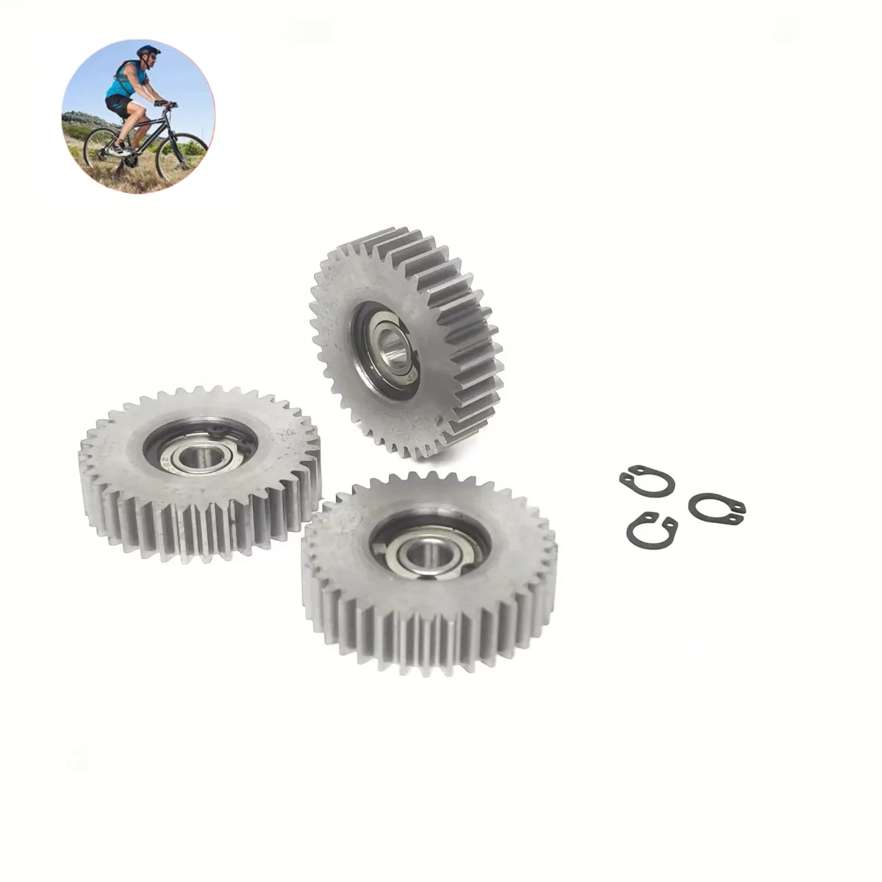 

3PCS E-Bike Gear 47.5x12mm 36T Nylon+Steel Electric motorcycle gear for Bafang 500W/750W Motor Electric Bike Clutch Replacement