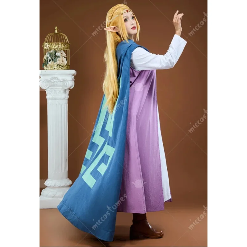 

25COSMiccostumes Women's Princess Cosplay Costume Innershirt and Jacket with Cape and Ears