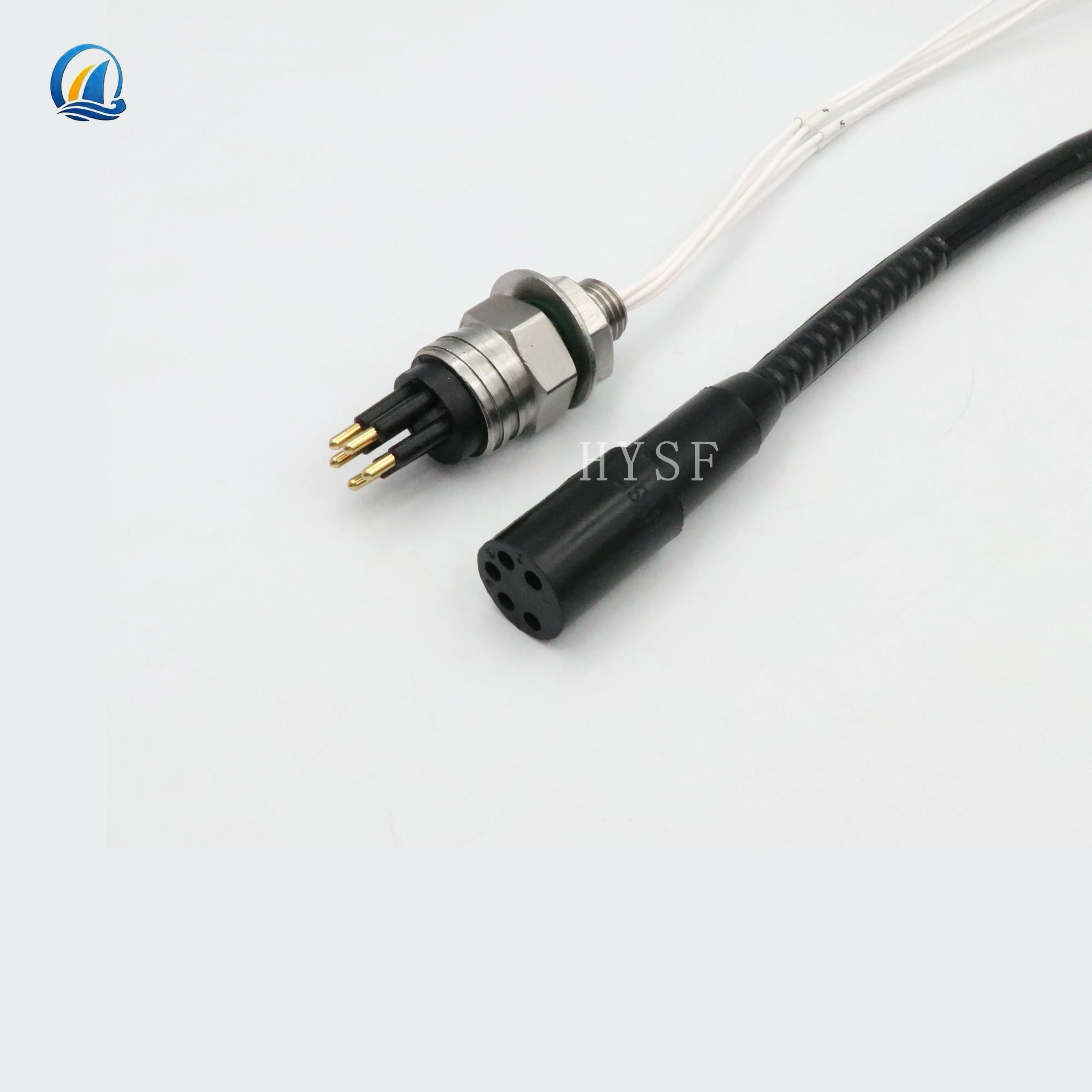 IP69k 5Pin MCBH5F  Pluggable Wet Cable Subsea Miniature Watertight Plug Subconn Connector For 7000m Depth Signals