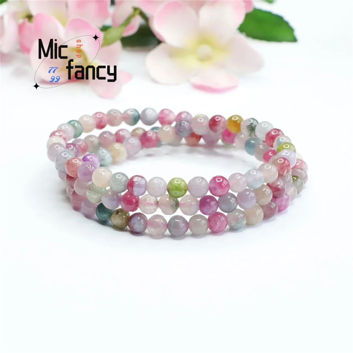 

Natural Multi-color Candy Tourmaline Crystal Bracelet Simple Generous Personality Sweet Romantic Women Fine Jewelry Luxury Charm