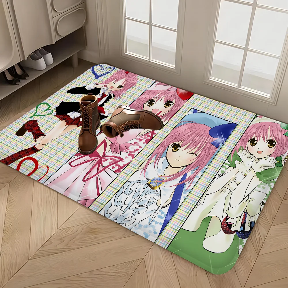 Classic Japanese Anime S-Shugo C-Chara Bathroom Mat Anti-slip Absorb Water Long Strip Cushion Bedroon Mat Welcome Doormat