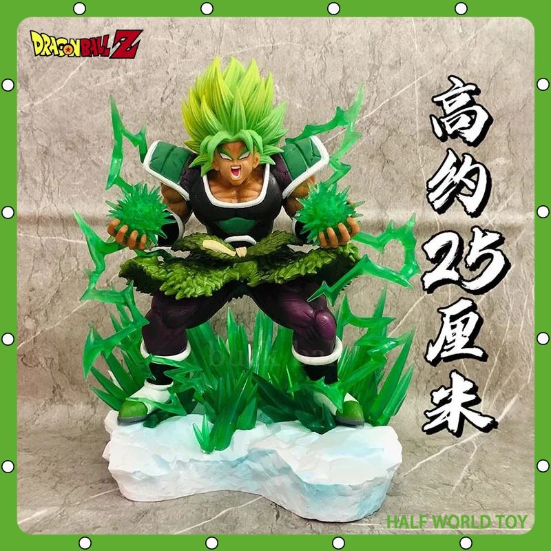 

25cm Dragon Ball Z Broly Anime Figures Broli Super Saiyan Frenzy GK Action Figure Pvc Model Doll Statue Decoration Kids Gift Toy