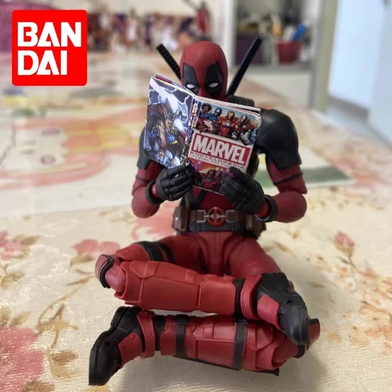 Genuine Wandai Shf Marvel Deadpool Small And Cheap 6-inch Action Figure Collection Model Decoration