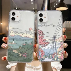 Sunset Scenery Phone Case For Xiaomi Mi 11 Lite 5G NE Case Poco F5 X5 Pro Xiaomi 12 Lite 13 Redmi Note 12 9 8 10 11 Pro Cover