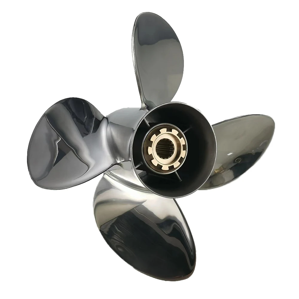 50-130 HP 13''x17'' Mirror Polish Propeller For YAMAH Outboard Engine