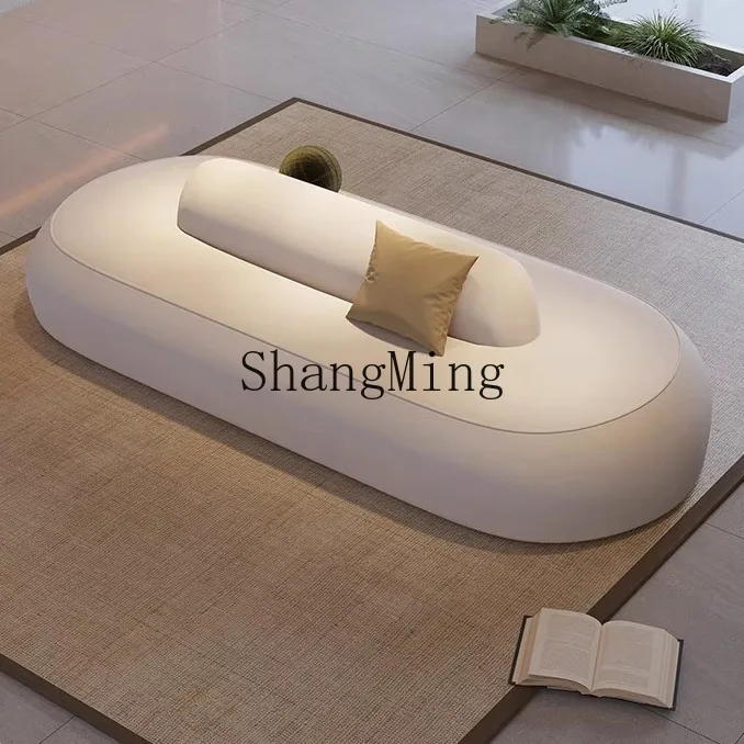 CL modern simple curved fabric sofa beauty salon rest area reception special-shaped hotel clothing store double-sided small sofa