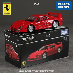 TOMY Ferrari F40 Supercar Alloy Car Diecasts & Toy Vehicles Car Model Miniature Scale Model Car For Children