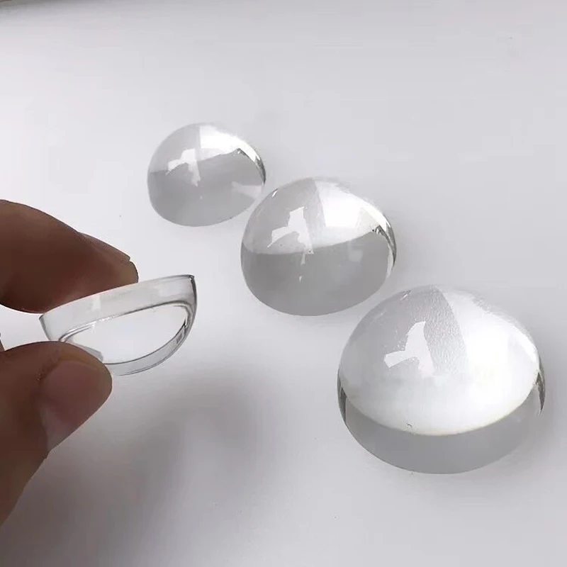 Diameter 6/8/10/12/14~130mm Glass Transparent Solid Hemisphere Magnification Effect DIY Jewelry Accessories Doll Doll Fake Eyes