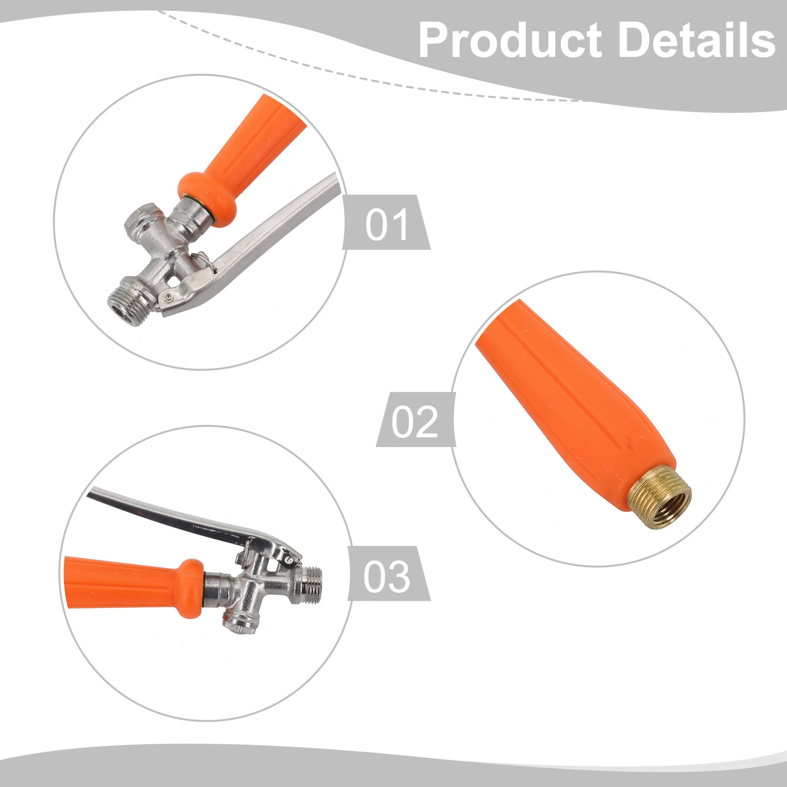 Cleaning Projects Garden Sprayer Parts Solid Brass Construction Accurate Atomization Feature Easy Installation Process