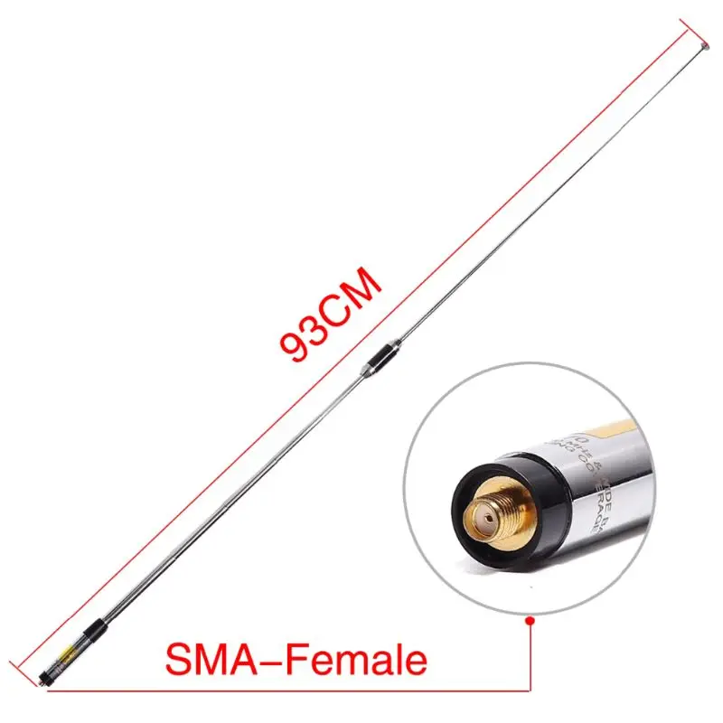 

Dropship RH770 Dual Band High 144/430MHz SMA-Female Telescopic Antenna for UV-200