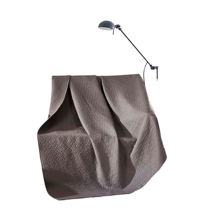 

High quality king size acrylic waterproof camel hotel bed soft blanket