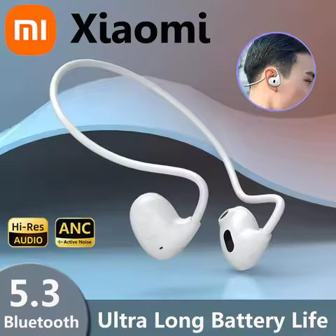 Xiaomi 무선 블루투스 5.3 헤드폰 공기 전도 방수 헤드셋 스테레오 오버 이어 스포츠 이어폰 마이크가있는 이어 버드