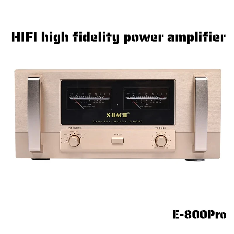 S-BACH 800pro high-power fever-grade hifi amplifier high-fidelity AB class A and B dual-channel high-end transistor audio