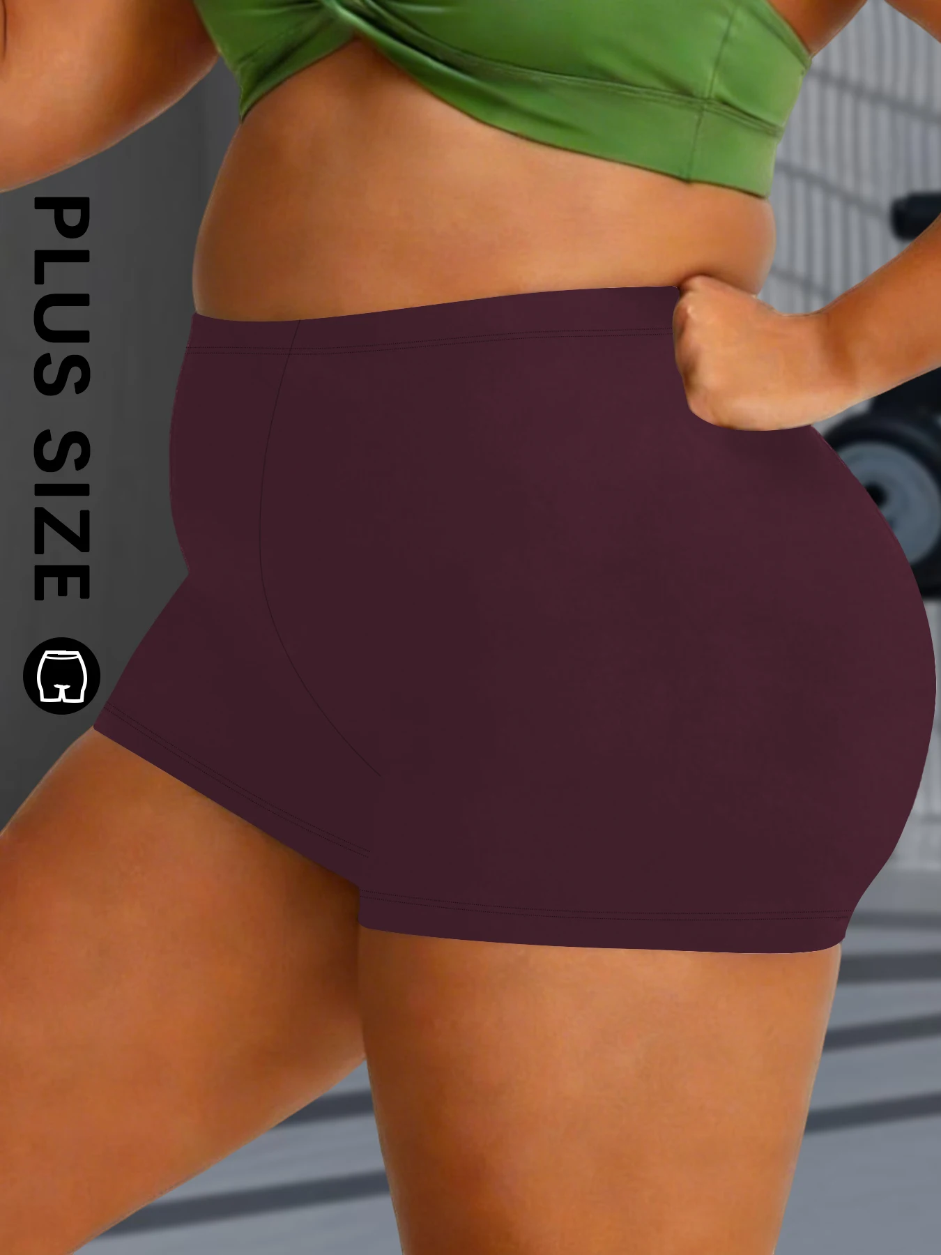 

Plus Size High Elasticity Sports Shorts Biker Shorts For Women Super Soft Yoga Running Push Up Gym Fitness Women's Activewear