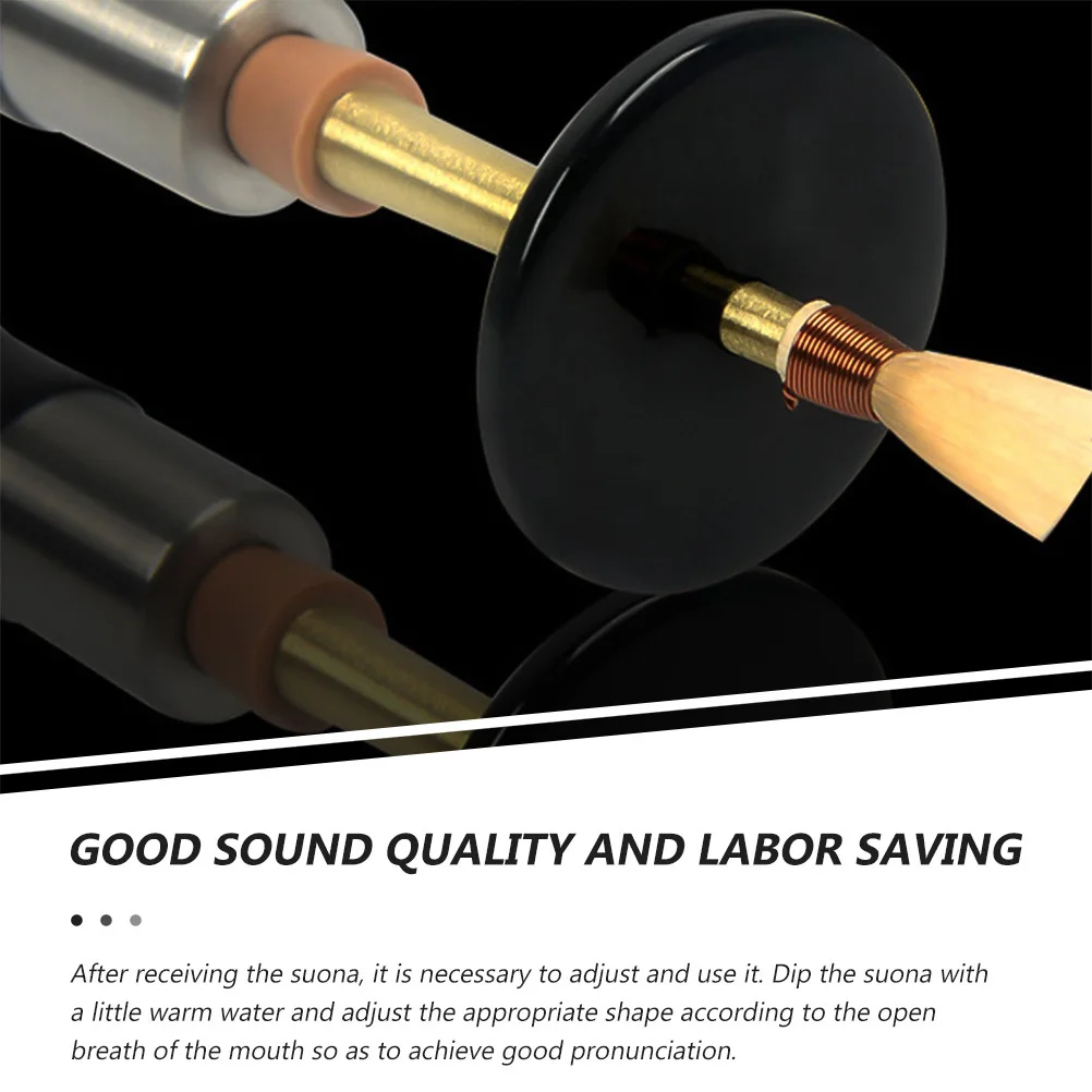 

4Pcs Suona Reeds Natural Material High Quality Easy to Adjust Practical Simple Suona Accessories Reeds for Instrument Use