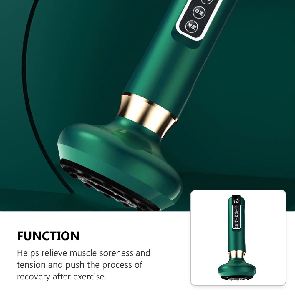 جهاز كشط كهربائي قابل لإعادة الشحن بالضوء الأحمر أداة علاج الحجامة اللاسلكية متعددة الوظائف مدلك الجسم لـ Guasha #4