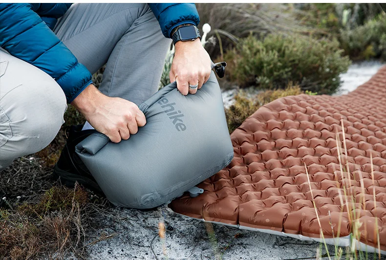 Naturehike Tuye Serie Ultraleichte Aufblasbare Matte mit Hohem R-Wert Luftkissen Quadratisch/Mumienschlafsack für Outdoor Camping Wandern Schlafunterlage – Detail 14