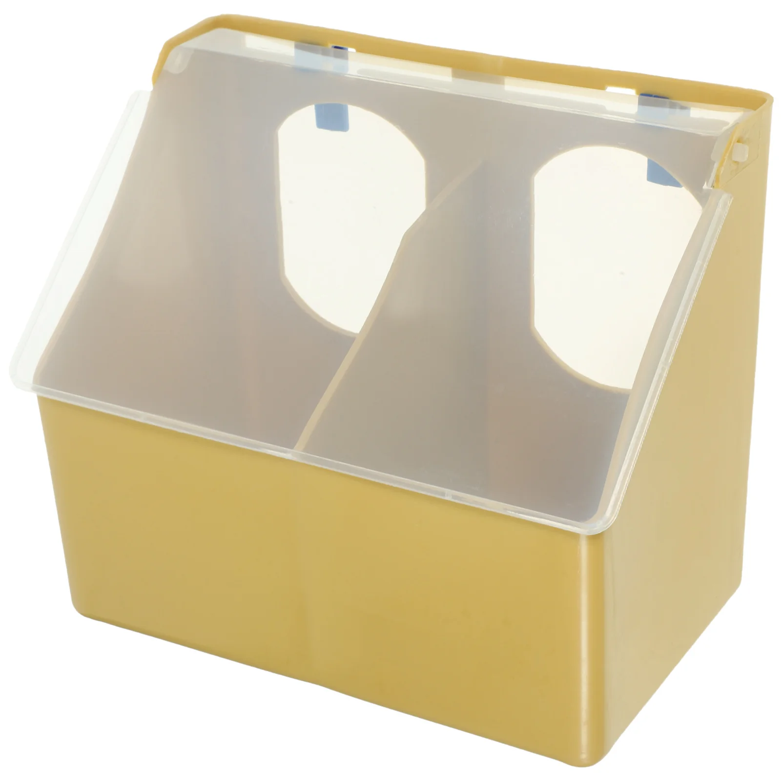 صندوق تغذية الحمام كوب تغذية الطيور البلاستيكي لأرضية القفص متعدد الوظائف تغذية السمان مستلزمات الطيور المنزلية ملحقات الحيوانات الأليفة