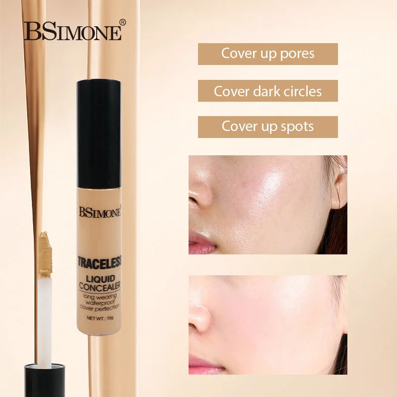 Liquid Concealer Makeup, Natural Coverage, Lightweight, Conceals, Covers Oil-Free, Light