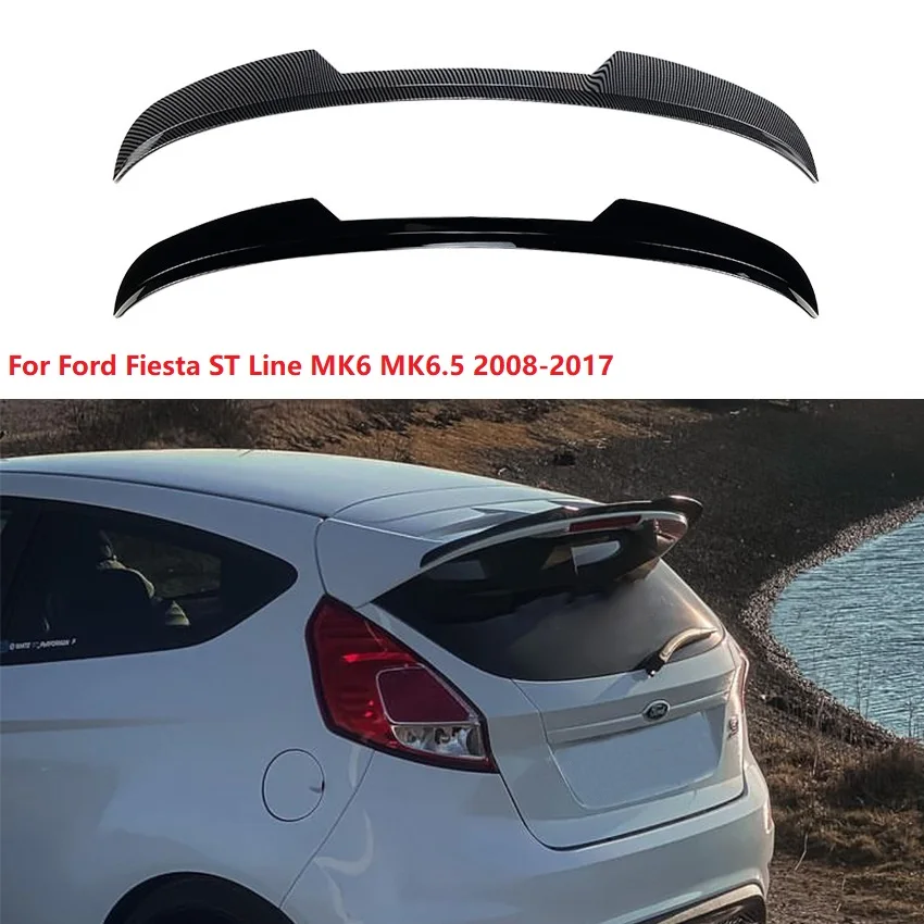 

For Ford Fiesta ST Line MK6 MK6.5 2008-2017 Tail Wing Fixed Wind Spoiler Rear Wing Decoration Car Accessories