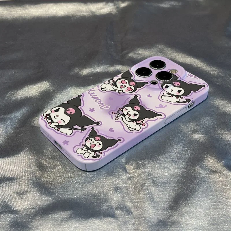 S-SanrioS kuromi Hello Kitty Phone Case for VIVO X50 X60 X70 X80 X90 Pro Y17 Y19 Y20 Y21 Y35 Y50 Y76S Y75 5G Hard PC Cover