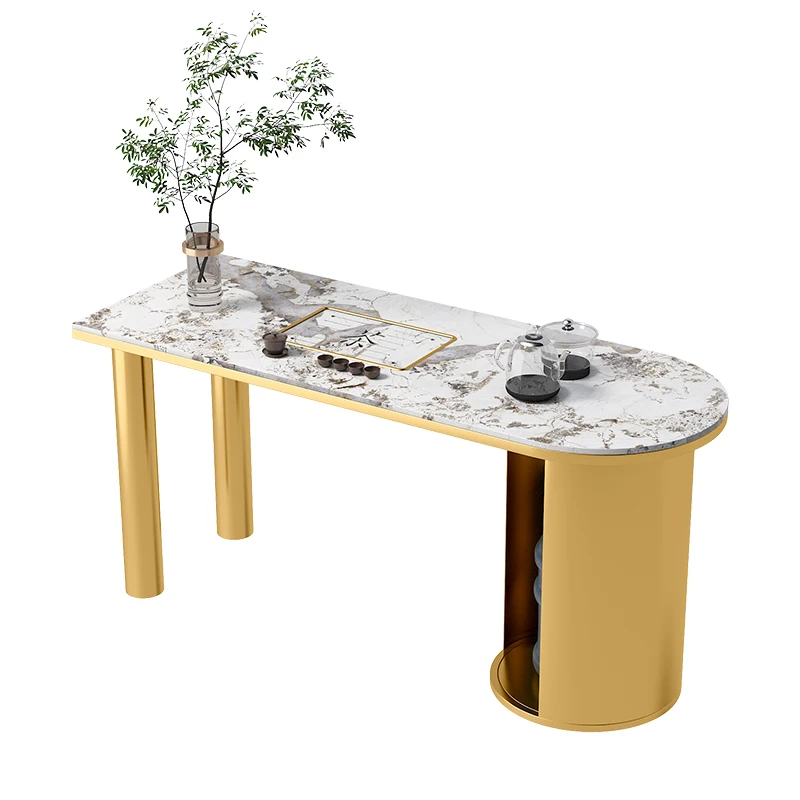 

PQF Tea Table Stone Plate Office Tea Table Balcony Tea Drinking Tea Making Coffee Table