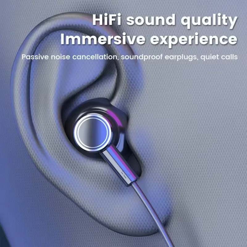 Pro Sports Magnetic Bluetooth Headphones In-ear Neck Strap Headphones 9D Surround Sound Music Headphones With Microphone 2025
