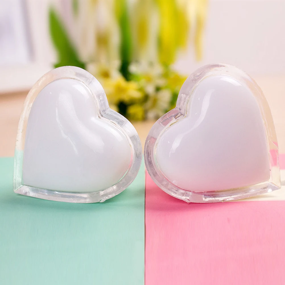 

10pcs LED Love Shape Night Shape Wall Light Lamp Householde Decor Light for Wedding (US Plug White)