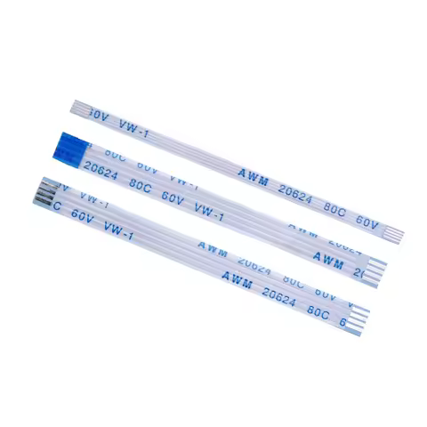 10PCS Flat Flexible Cable FFC FPC AWM 20624 80C 60V VW-1 FFC-0.5MM 1.0MM4P 6 8 10 12 14 16 18 20 24 26 30 32 34 40Pin