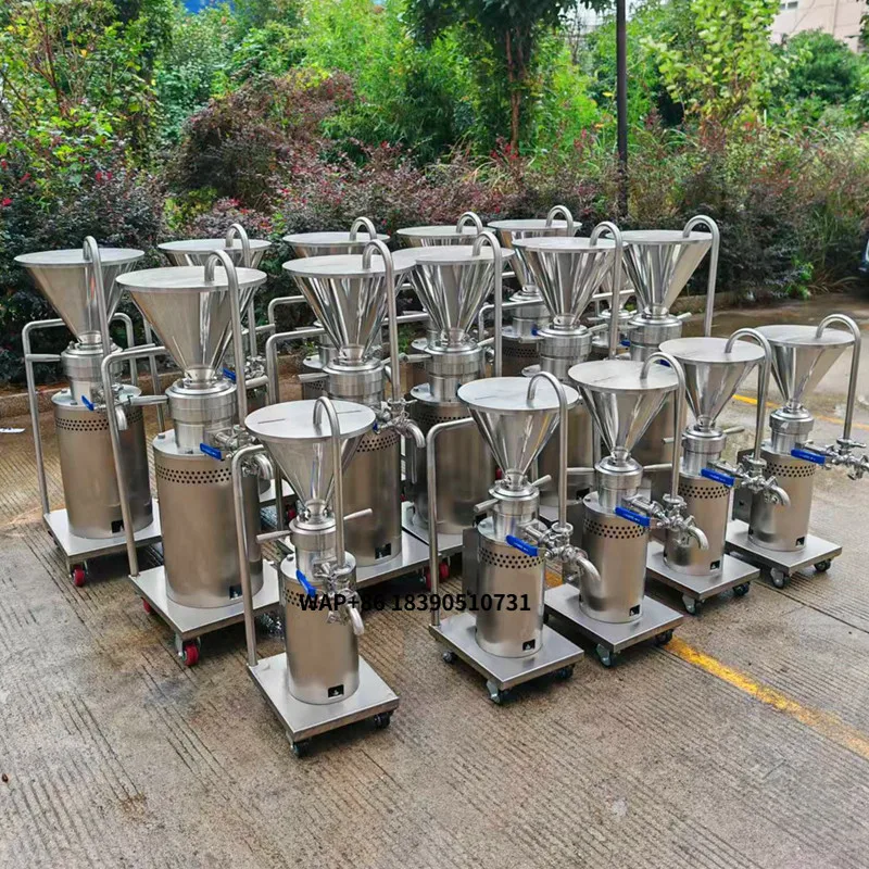 Preferred Choice New Colloid Mill Grinder Machine Emulsifying Homogenizing for Winery for Peanut ButterSnacks Flour Mill Nut