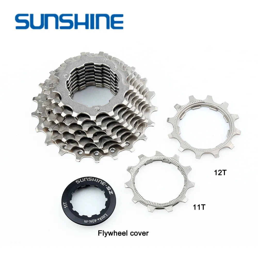 Sunshine Racing Road Bike Cassette 10S 11-21T/11S 11-21T Bicycle Cassette Tape Road Racing Freewheel