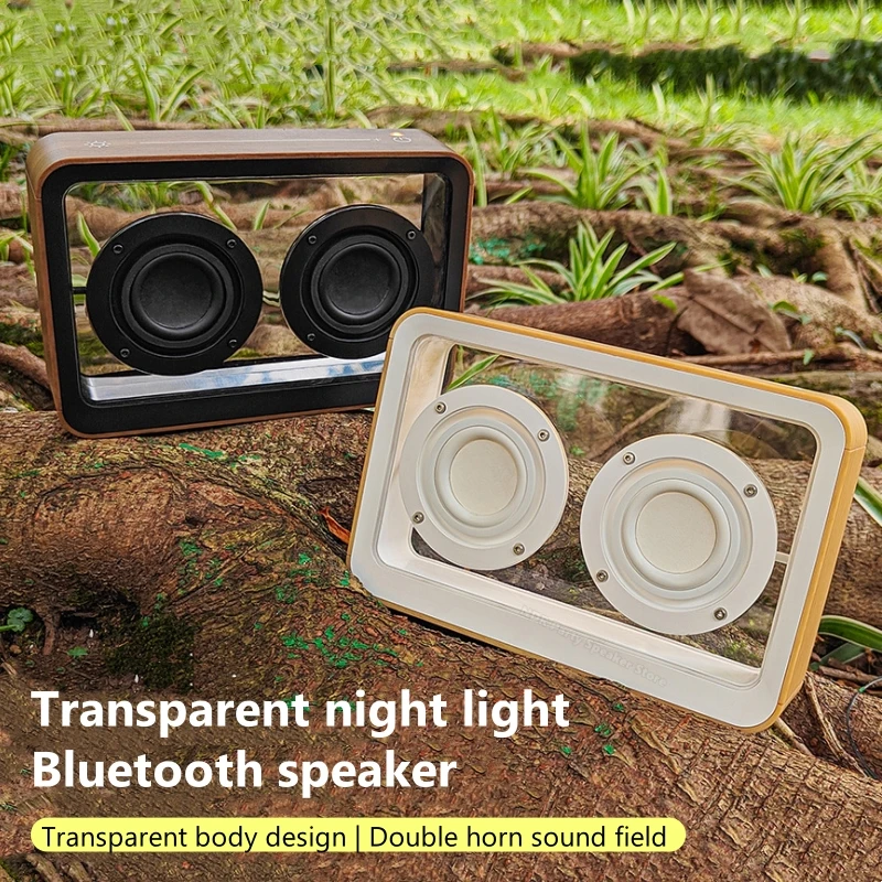 

Latest Wireless Mini Subwoofer Home Theater Fashion Party Speaker Transparent Bluetooth Speakers With LED Reading Lamp Boombox