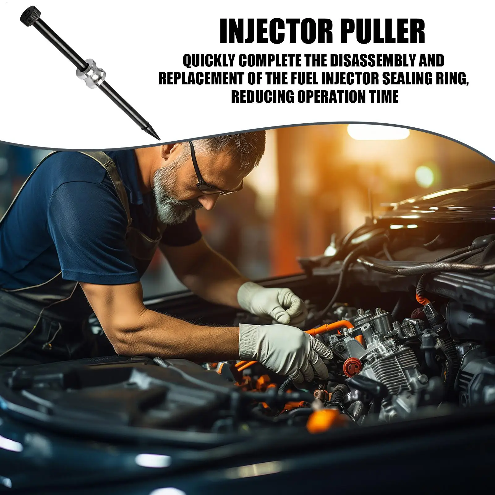 

Air Vibration Injector Extractor Professional Safe Efficient Gadget Injector Remover Tool For Enthusiast Men Women Vehicle Shops