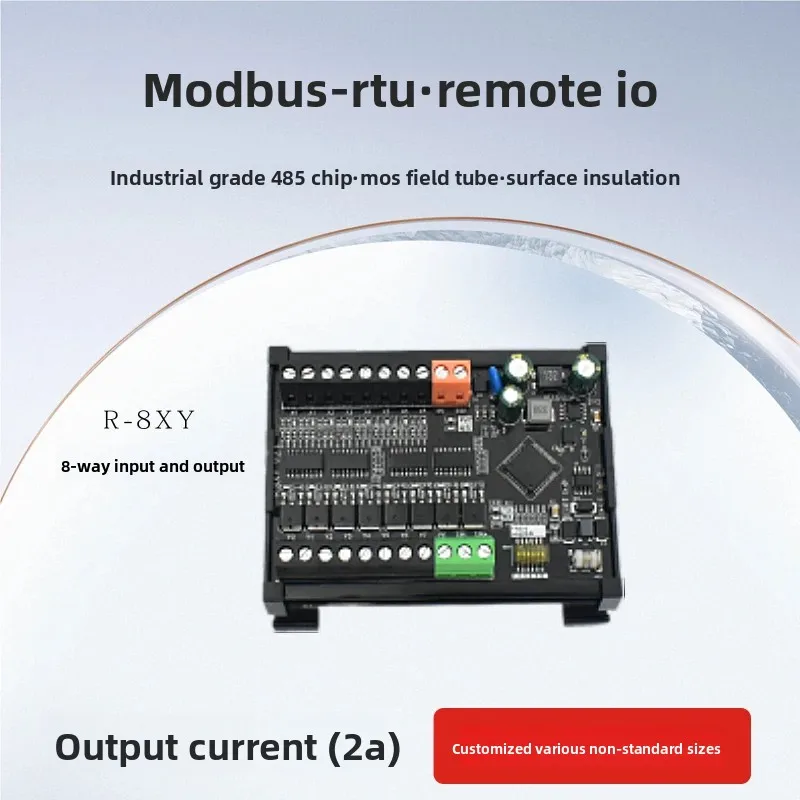 RS485 Bus Modbus-RTU Protocol PLC Remote Io Module Input and Output Optocoupler Isolation