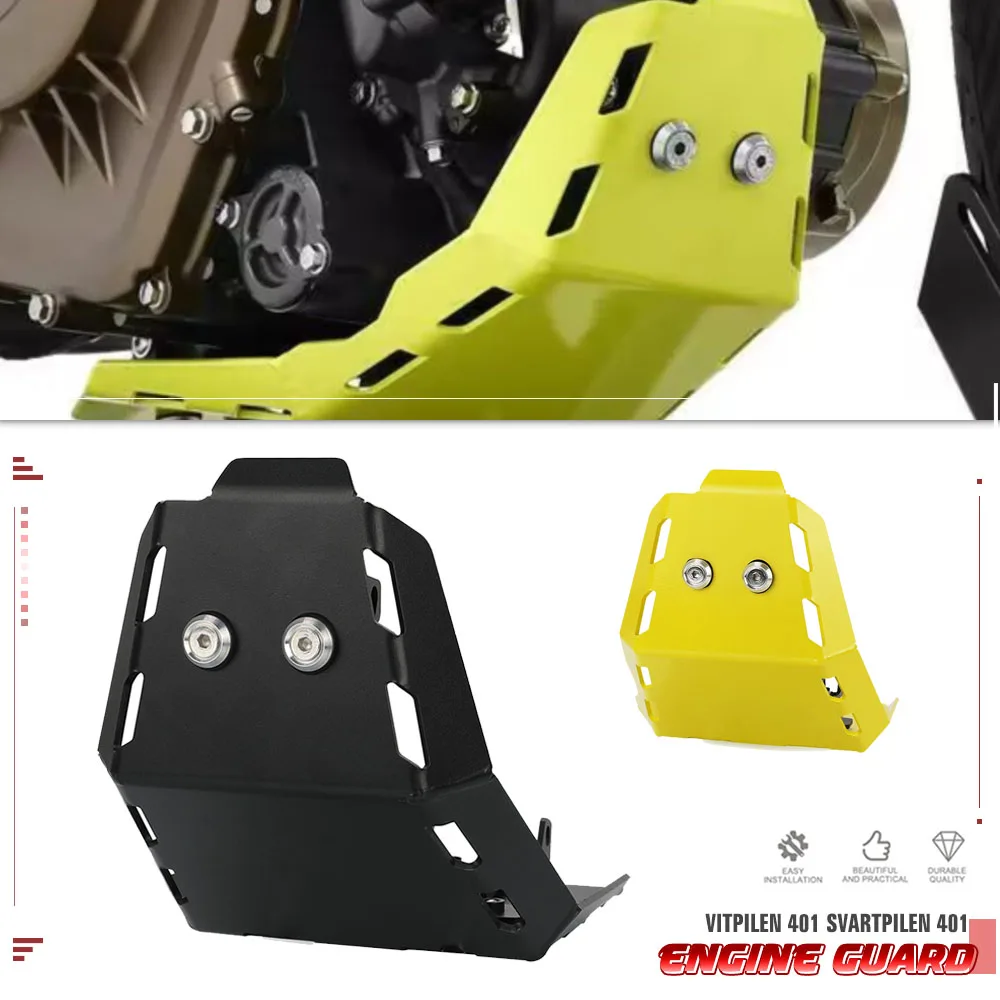 For Husqvarna Vitpilen 401 Vitpilen401 Svartpilen 401 Svartpilen401 Engine Protection Cover Chassis Guard Skid Plate Protector