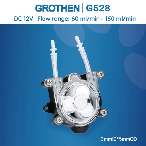 6V DC DIY Dosing pump Peristaltic dosing Head For Aquarium Lab Analytical water  150ml/min (max)