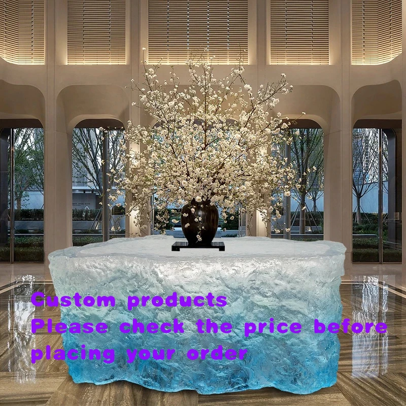 custom.Modern Minimalist Design Sculpted Irregular Shape Art Personalized Living Room Advanced Sense Luxury Resin Coffee Table