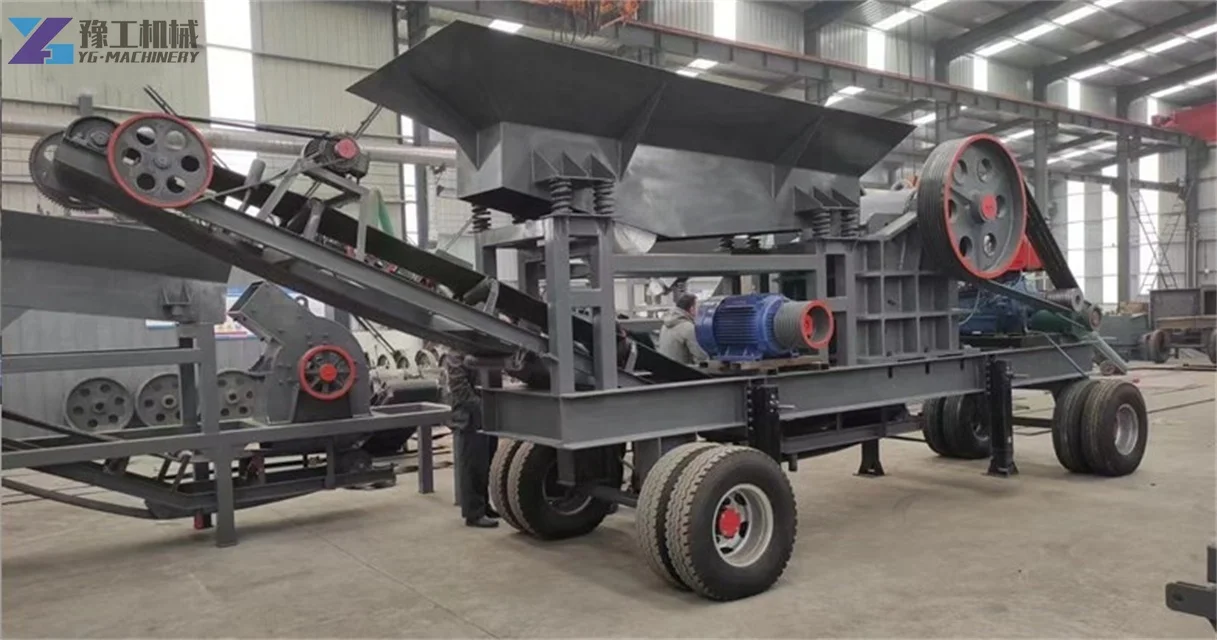 YG Convenient Mobile Crush Plants Crushing Screen Crushers Mini Stone Crusher Machine Price for Sale