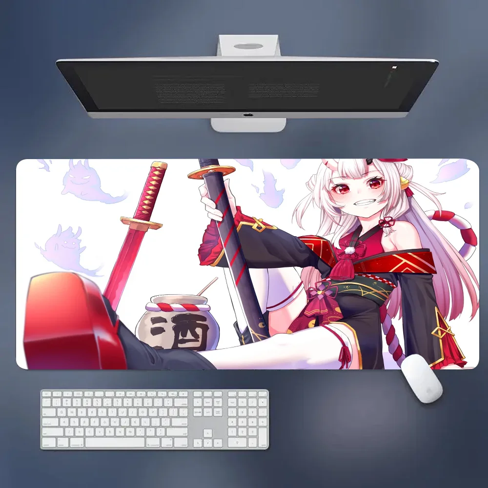 Hololive Nakiri Ayame Anime Fashion Gamer Speed Mice Retail Small Rubber Mousepad Size For Keyboards Mat Boyfriend Gift