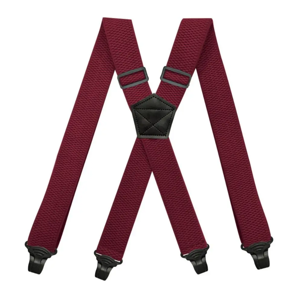 Vintage Braces Suspenders X Back with 4 Clips