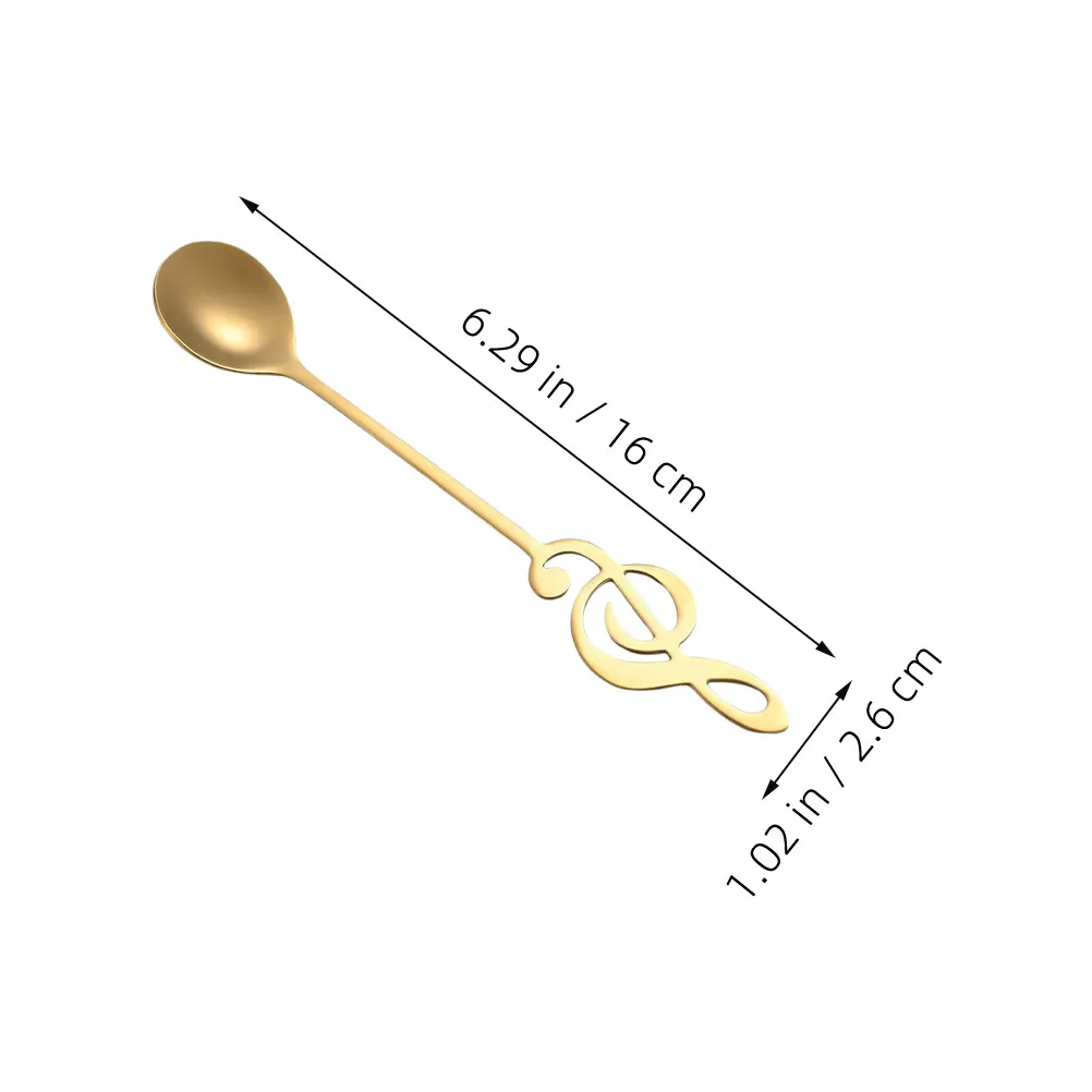 12Pcs Portable Mixing Spoon Stainless Steel For For Coffee Musical Teaspoons Curved Handle Flavoring Compact Utensils