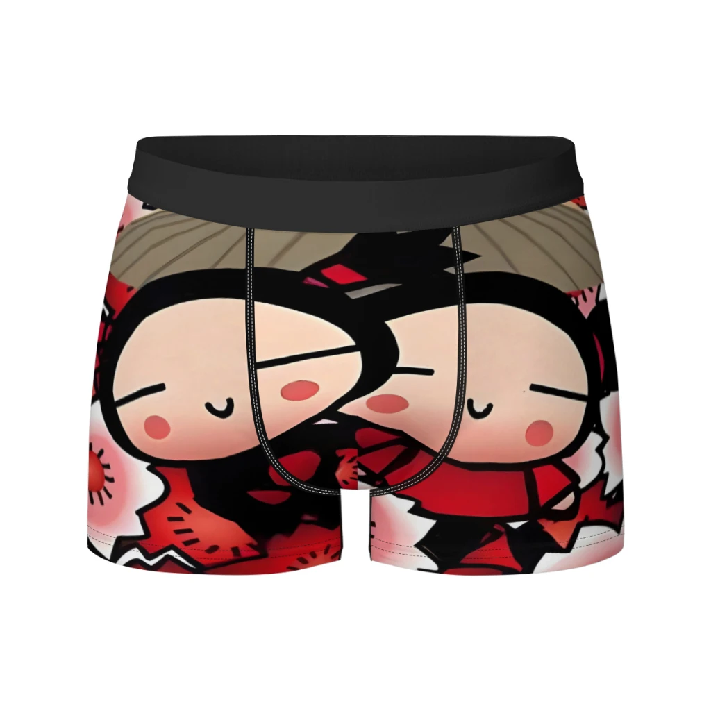 

Cute Cartoon Pucca Garu Milk Silk Man Underwear Boxer Men Underpants Men's Panties Boxers Shorts