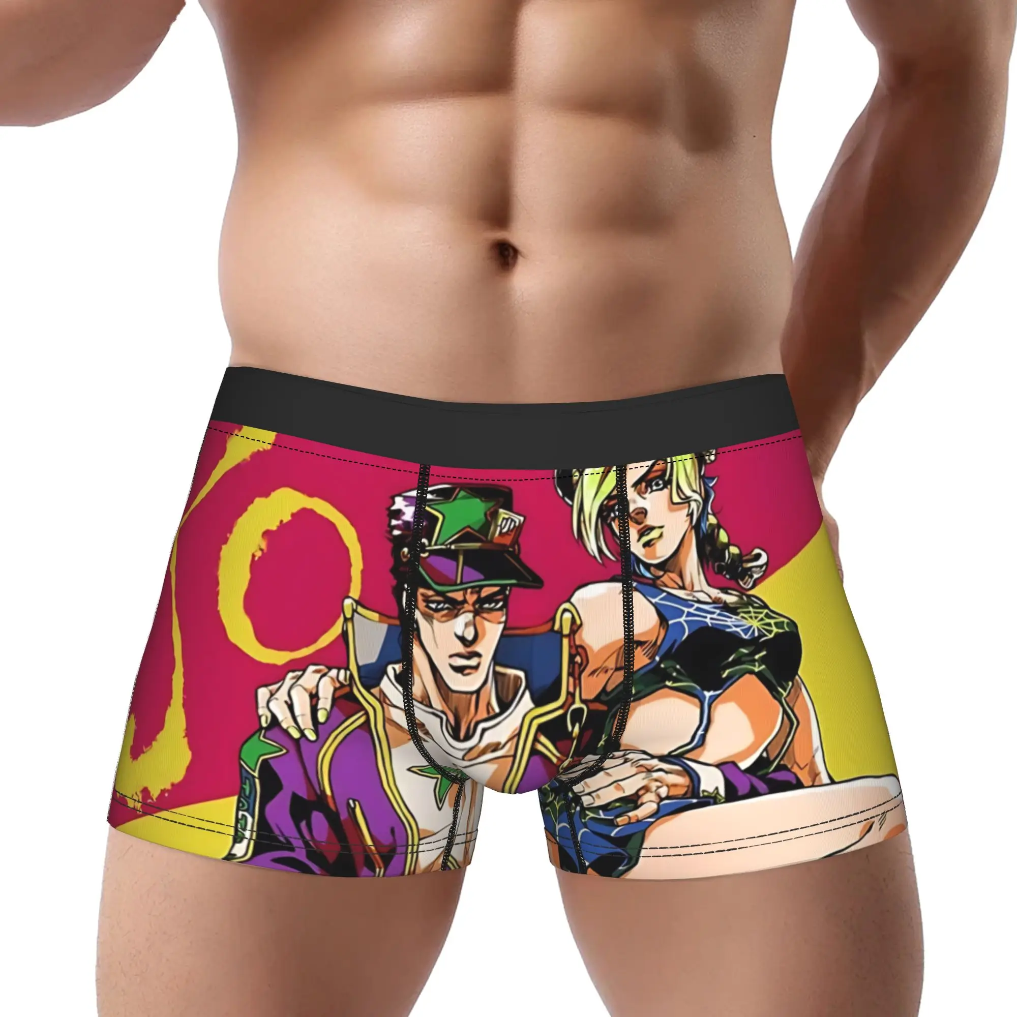 JoJo jojos bizarre adventure Underpants Homme Panties Men's Underwear Ventilate Shorts Boxer Briefs