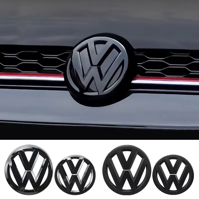 volkswagen Golf MK6 2009 2010 2011 2012 Gloss Black Replacement 135mm Front Grill emblem or 110mm Rear Trunk Lid Car badge for