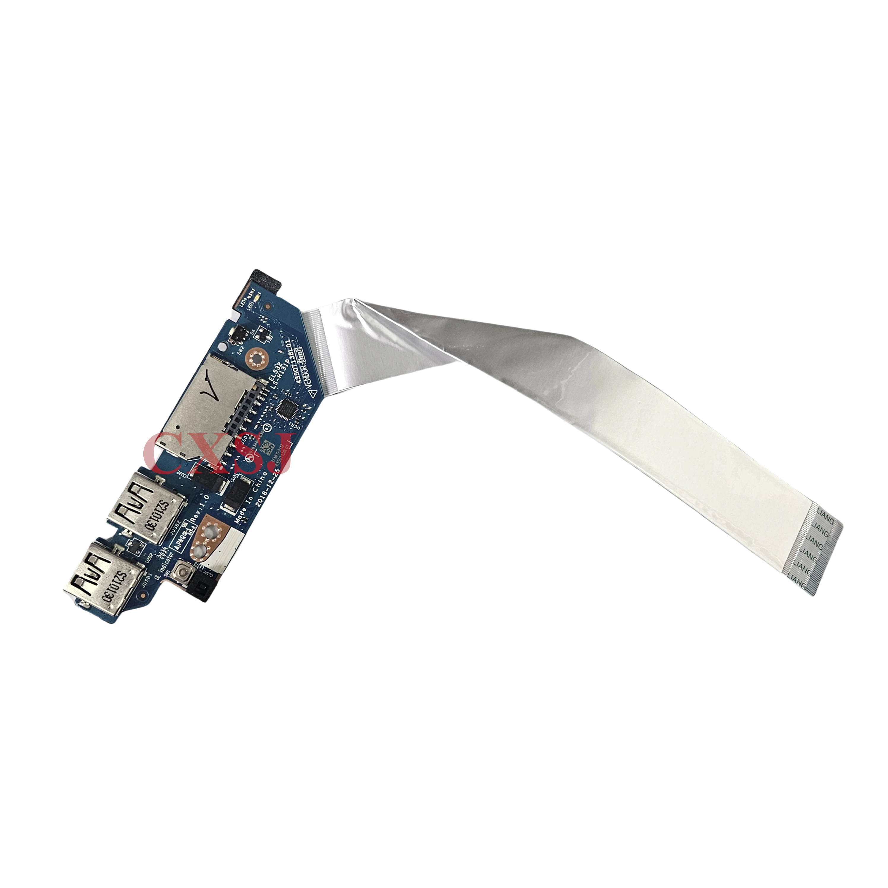 EL532 LS-H131P For Lenovo S340-15API Laptop USB Card Reader Power Button Board With Cable