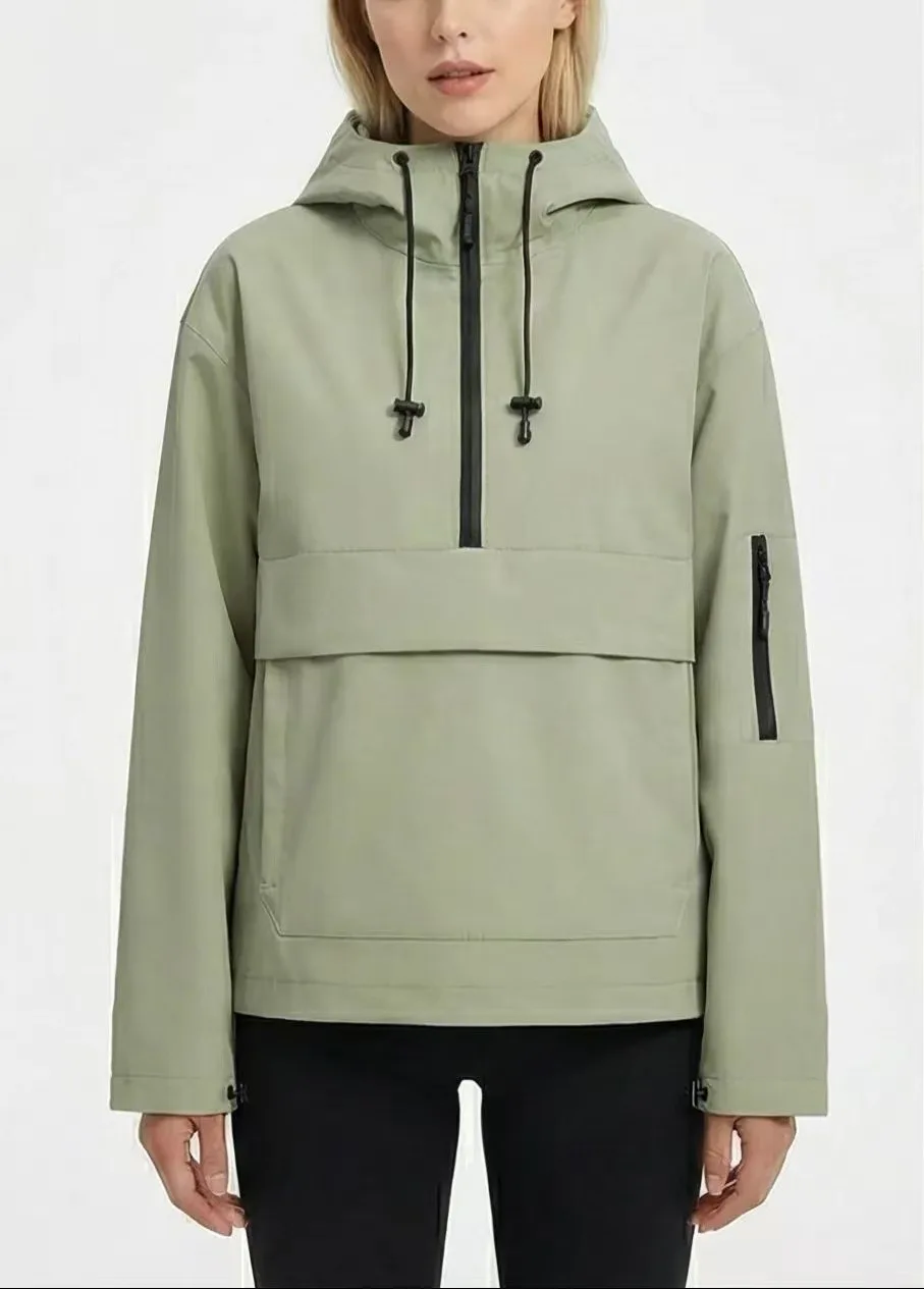 Neuer Damen-Freizeit-Sport-Trenchcoat Frühling Herbst Kapuzen-Parka Oberbekleidung Modischer Damen-Pullover Jumper Anzugjacke mit Reißverschluss – Detail 8